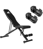 Amazon | 商品 トレーニングベンチ＋可変式 ダンベル 24kg